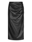 Seema Skirt Polvipituinen Hame Black Second Female