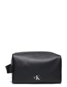Monogram Soft Washbag Toilettilaukut Black Calvin Klein