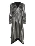 Estelle Metallic Dress Polvipituinen Mekko Silver AllSaints