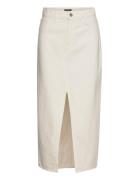 Skirt Tovalina Polvipituinen Hame White Lindex