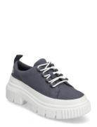 Greyfield Lace Up Shoe Dark Blue Canvas Matalavartiset Sneakerit Tenna...