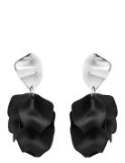 Paloma Earring Black/Silver Korvakoru Korut Black Bud To Rose