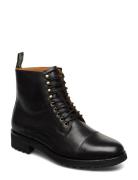 Bryson Cap-Toe Leather Boot Nyörisaappaat Black Polo Ralph Lauren