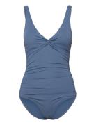 Simi Solid Swimsuit Recycled Uimapuku Uima-asut Blue Panos Emporio