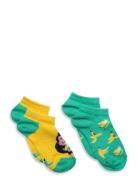 2-Pack Kids Monkey & Banana Low Socks Sukat Multi/patterned Happy Sock...