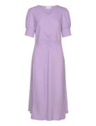 Mella Dress Polvipituinen Mekko Purple Noella