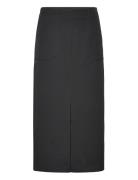 Objsonne Long Skirt 131 Polvipituinen Hame Black Object