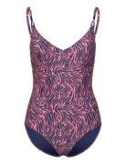 Tidra Bikini Wirefree Plunge T-Shirt Swimsuit Uimapuku Uima-asut Pink ...