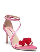 Amy Satin Heart Korolliset Sandaalit Pink Custommade
