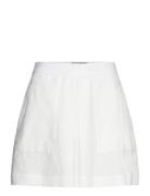 Linen Miniskirt Lyhyt Hame White Polo Ralph Lauren