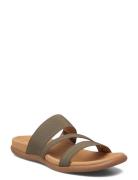 Slip-In Matalapohjaiset Sandaalit Khaki Green Gabor