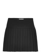 Pleated Mini-Skirt Lyhyt Hame Black Mango