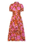 Dvf Queena Dress Polvipituinen Mekko Pink Diane Von Furstenberg