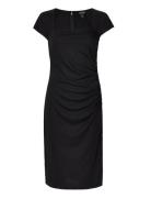 Stretch Jersey Dress Polvipituinen Mekko Black Lauren Ralph Lauren