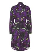 Lia Dress Polvipituinen Mekko Purple Makia