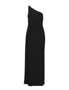 Jersey -Shoulder Gown Maksimekko Juhlamekko Black Lauren Ralph Lauren