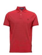 Custom Slim Fit Mesh Polo Shirt Tops Polos Short-sleeved Red Polo Ralp...
