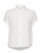 Majan Ss Shirt 9942 Tops Shirts Short-sleeved White Samsøe Samsøe