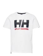 Jr Hh Logo T-Shirt Sport T-shirts Short-sleeved White Helly Hansen