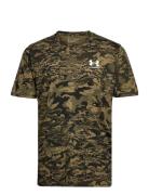 Ua Abc Camo Ss Tops T-shirts Short-sleeved Green Under Armour