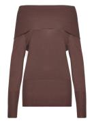 Sc-Dollie Tops Knitwear Turtleneck Brown Soyaconcept