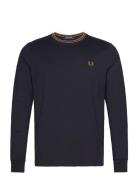 Twin Tipped T-Shirt Tops T-shirts Long-sleeved Navy Fred Perry
