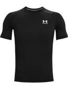 Ua Hg Armour Comp Ss Sport T-shirts Short-sleeved Black Under Armour