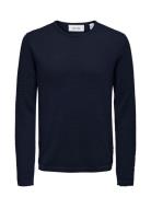 Onspanter Reg 12 Struc Crew Knit Noos Tops Knitwear Round Necks Navy O...