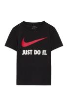 Nike Swoosh Just Do It Tee Sport T-shirts Short-sleeved Black Nike