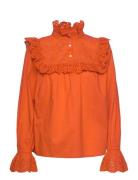 Nileapw Sh Tops Blouses Long-sleeved Orange Part Two
