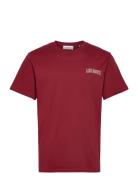 Blake T-Shirt Tops T-shirts Short-sleeved Burgundy Les Deux