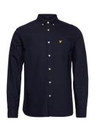 Regular Fit Light Weight Oxford Shirt Tops Shirts Casual Blue Lyle & S...