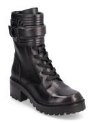 Basia - Combat Boot Shoes Boots Ankle Boots Laced Boots Black DKNY