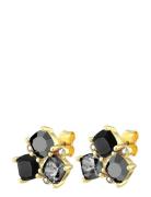 Viena Sg Black Accessories Jewellery Earrings Studs Black Dyrberg/Kern
