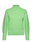 Slfmerle Fyria Ls Knit Highneck B Camp Tops Knitwear Turtleneck Green ...