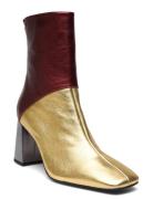 3 Colors Sqaure Shoes Boots Ankle Boots Ankle Boots With Heel Gold Apa...