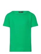 Nlfdida Ss Square Neck Top Tops T-shirts Short-sleeved Green LMTD
