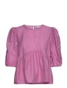 Nuroxanne Top Tops Blouses Short-sleeved Pink Nümph