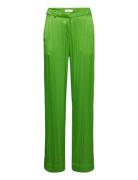 Enkafir Satin Pants 6975 Bottoms Trousers Wide Leg Green Envii
