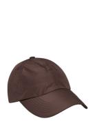 Solid Raincap Accessories Headwear Caps Brown Becksöndergaard