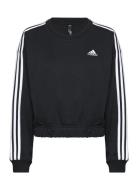 Essentials 3-Stripes Crop Sweatshirt Sport Sweat-shirts & Hoodies Swea...