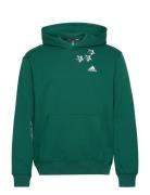 Scribble Fleece Hoodie Sport Sweat-shirts & Hoodies Hoodies Green Adid...