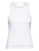 Alisson - Heavy Rib Tops T-shirts & Tops Sleeveless White Day Birger E...