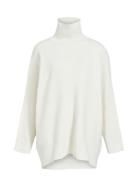 Objgunvor L/S Knit Tunic Pb14 Tops Knitwear Turtleneck White Object