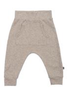 Pants W. Pocket, Nature Mel. Bottoms Trousers Beige Smallstuff