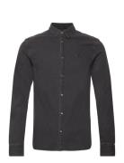 Gleason Ls Shirt Tops Shirts Casual Black AllSaints