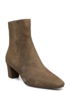 Willa Suede Bootie Shoes Boots Ankle Boots Ankle Boots With Heel Khaki...
