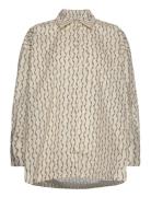 Pleated Back Shirt Tops Shirts Long-sleeved Beige REMAIN Birger Christ...