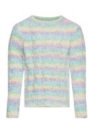Kmgjolie L/S Structure O-Neck Knt Tops Knitwear Pullovers Multi/patter...