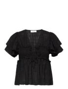 Helain Tops Blouses Short-sleeved Black Hofmann Copenhagen